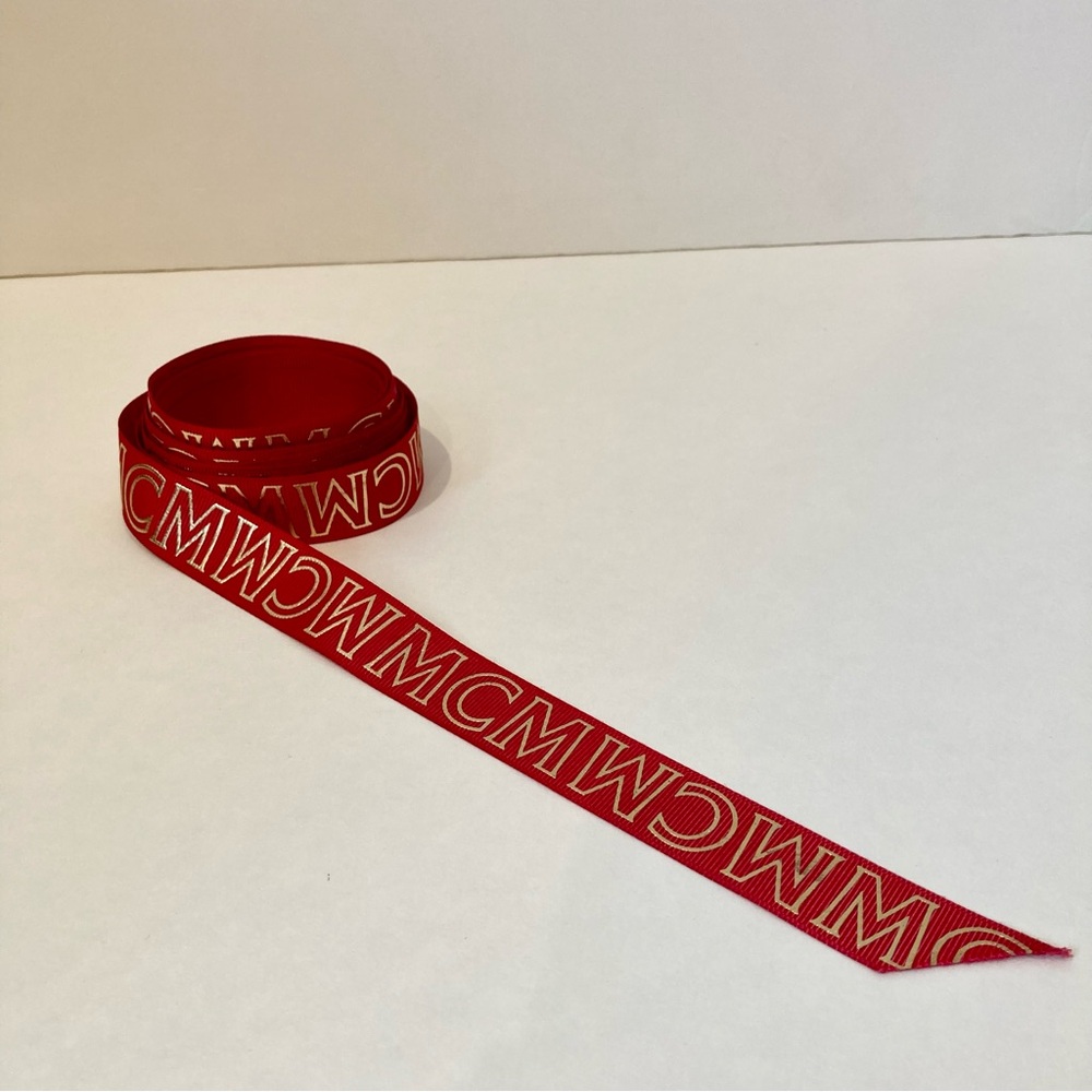 MCM JUST Red Logo Ribbon - Picture 4 of 5